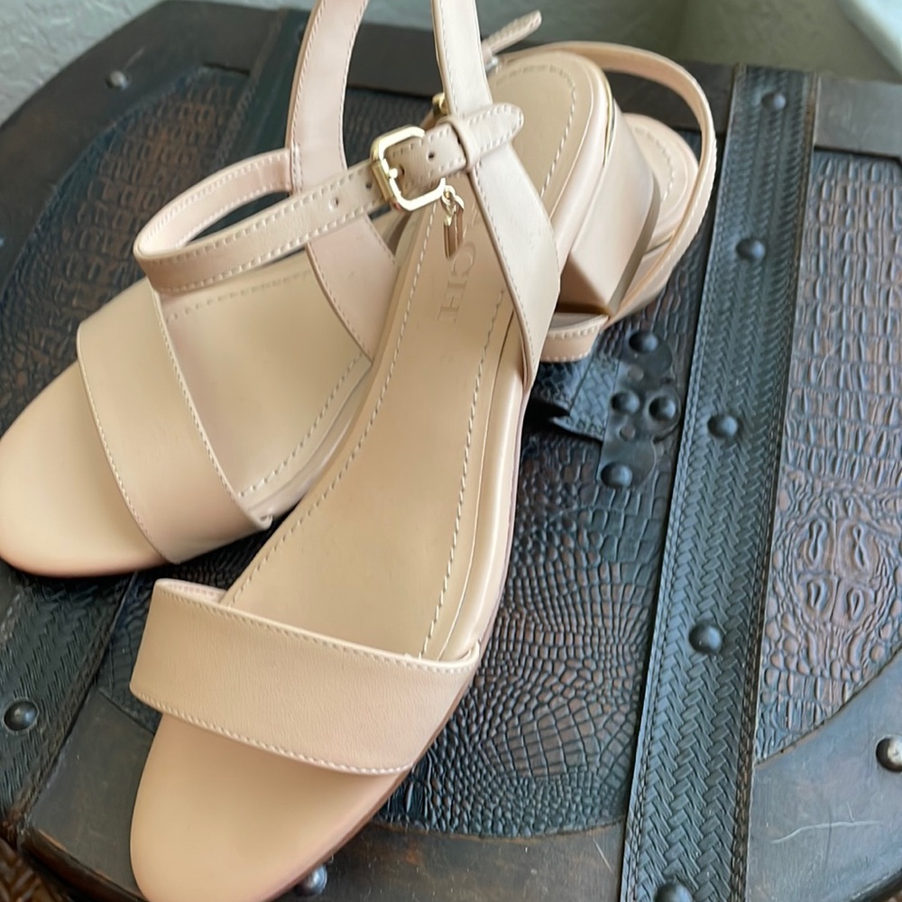 Coach tan sandals